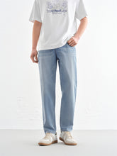 Men's Washed Tapered Jeans